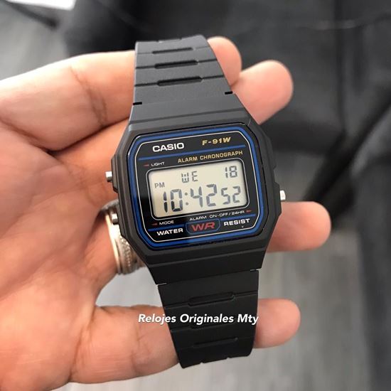 Imagen de RELOJ CASIO RETRO VINTAGE F91 NEGRO