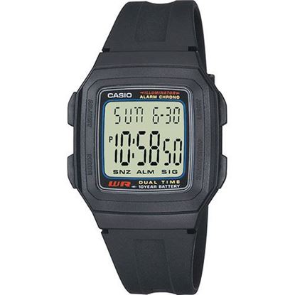 Imagen de RELOJ CASIO F201WA-1A NEGRO