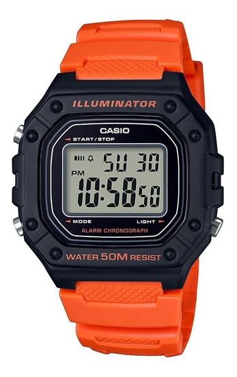 Imagen de RELOJ CASIO DIGITAL W218 UNISEX ROJO