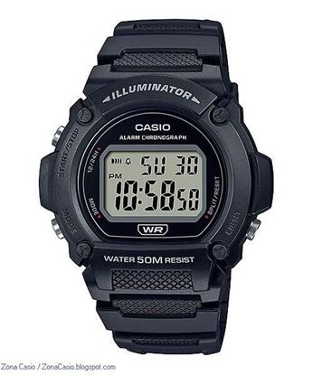 Imagen de RELOJ CASIO W219H DISPLAY NEGRO CRONOMETRO SUMERGIBLE 50M