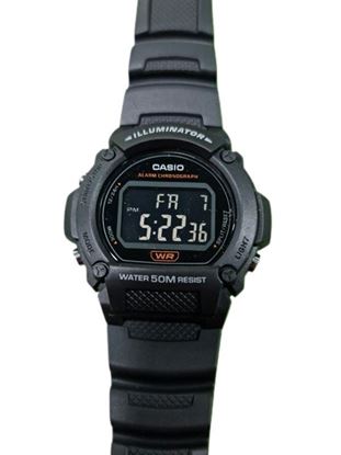 Imagen de RELOJ CASIO W219H DISPLAY NEGRO CRONOMETRO SUMERGIBLE 50M