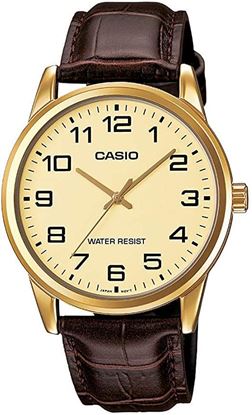 Imagen de RELOJ CASIO MTP- V001GL DORADO PIEL