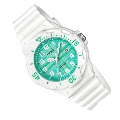 Imagen de RELOJ DAMA CASIO LRW200 BLANCO CARA CUADRICULA FECHADOR