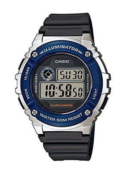 Imagen de RELOJ CASIO DIGITAL CABALLERO ALARMA CRONO LUZ MOD W-216H-2A