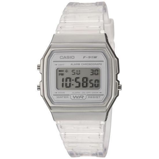 Imagen de RELOJ CASIO F91WS-7 TRANSPARENTE