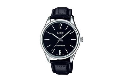 Imagen de RELOJ CASIO HOMBRE MTP-V005 CUERO NEGRO - CRISTAL MINERAL