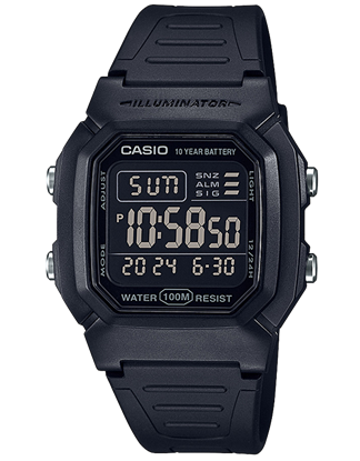 Imagen de RELOJ CASIO W800H-1B PANTALLA NEGRA