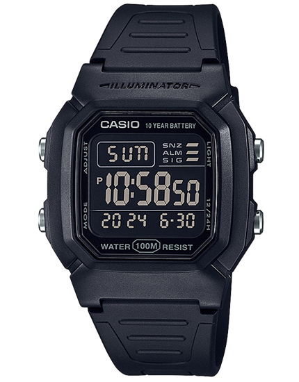 Imagen de RELOJ CASIO W800H-1B PANTALLA NEGRA